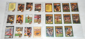 Group of Scanlens 1984 & 1985 Footy Cards - Full Hawthorne Team Sets + Check Group of Scanlens 1984 & 1985 Footy Cards - Full Hawthorne Team Sets + Check