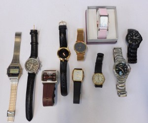 Group Vintage & Modern Mens & Ladies Watches inc Timex Chronograph (af)