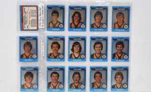Lot of Scanlens 1980 Footy Cards - 14 Cards Total, Full Team Set & Check lis