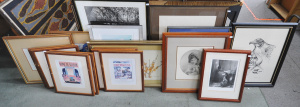 Lot 22 - Large group lot - Framed Ltd Ed & other prints - Signed Bird prints