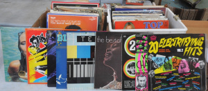 Lot 47 - 2 x Boxes of Assorted Vinyl LP & 45rpm Records Compilations, Soundt