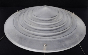 Lot 88 - Large Heavy Art Deco Style Frosted Glass Ceiling Lightshade