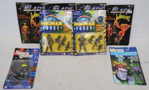 Lot 150 - Lot of Vintage Mint Carded Action Figures incl Robotech, Soldier Force