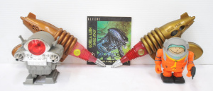 Lot 156 - Group Vintage Space Toys inc Gorilla Alien Jungle Attack Comic, Astron