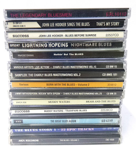 Lot 163 - Box lot of Blues CDs inc, Muddy Waters, John Lee Hooker The Legendary