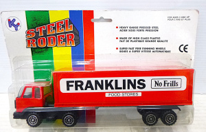 Lot 178 - Vintage KY Steel Roder Franklins No Frills Food Stores delivery truck,