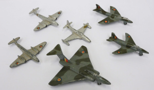 Lot 183 - 6 x Vintage Dinky Military Fighter Jets inc Gloster Javelin, Supermari