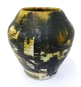 Lot 228 - Harry Memmott Australian Pottery stoneware wheel thrown vase with rust