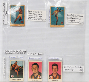 Lot 229 - Lot of Scanlens 1964 & 1965 Hawthorn Football Cards inc John Peck,