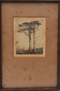 Alexander Hare McLintock (New Zealand, Britain, 1903-68) Small framed Etching -