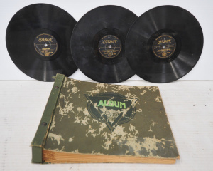 Group lot - 6 x vintage Fats Domino Rock n Roll 78rpm Records - Im Walkin, Blueb