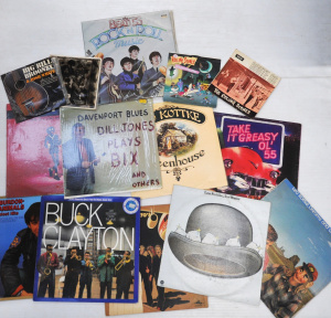 Lot of Assorted Vinyl LPs & 45rpm Singles incl The Rolling Stones, Canned He