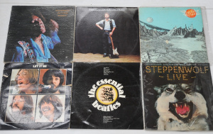 Small Lot of Vintage Vinyl LP Records incl The Beatles, Eric Clapton, Steppenwol