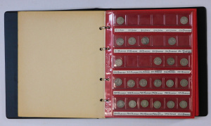 Australian Currency - Pre Decimal Silver Coin folder - Threepence, Sixpence, Sh
