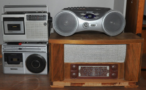 Small Lot of Audio Items incl Sharp QT-CD210 Boombox, 2 x Sanyo & National P
