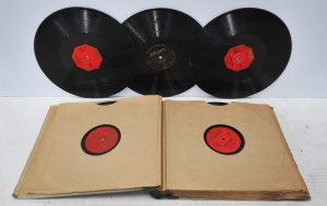 Vintage 78rpm Folder & Contents - Rock & other 78s - Tennessee Ernie For