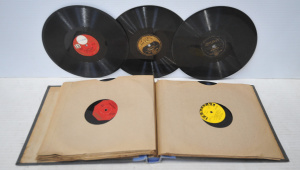 Vintage 78rpm Folder & Contents - Rock & other 78s - The Lancers, Cliffi