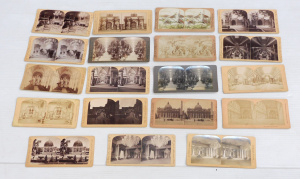 Lot 26 - Group lot vintage Stereoscope Slides - Famous Buildings & interiors