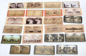 Lot 31 - Group lot vintage Stereoscope slides - Landscapes & Scenic