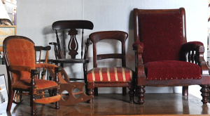 Lot 50 - Group lot - Vintage Dolls Chairs - varying in size & style - c1880
