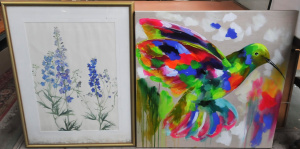 Lot 69 - 2 x Large Modern paintings - Amanda Brooks oil on Canvas 'Sugar Flight'