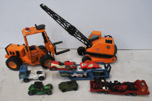 Lot 78 - Lot of Vintage Kids Toys incl 2 x Tin Tonka Construction Vehicle Toys & Lot 78 - Lot of Vintage Kids Toys incl 2 x Tin Tonka Construction Vehicle Toys &