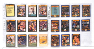 Lot 114 - Group of Scanlens 1986 &1987 Hawthorn full sets Footy Cards + Chec