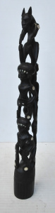 Lot 128 - Vintage Trobriand Island Tribal Totem Pole Height about 45 cm
