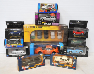 Lot 147 - Lot of Mixed Mint Boxed Diecast Scale Model Cars incl Corgi Turbos, Bb
