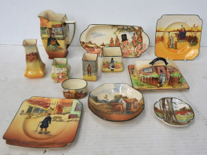Lot 187 - Large Group Vintage Royal Doulton series ware inc Vases, Jugs, Sandwi