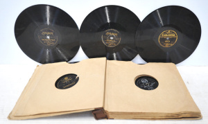 Lot 205 - Vintage 78rpm Folder w Rock & Roll 78s - Elvis, Eddie Cochran, Chu