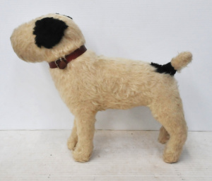 Lot 206 - Vintage Chad Valley Hygienic Toys Soft Toy Terrier Dog - Black & W