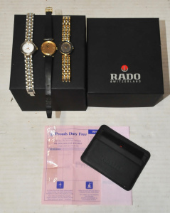 3 x Vintage Designer Ladies Watches - incl Omega, Christian Dior & Rado w Bo