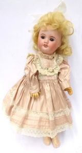 Circa 1900 French SFBJ - Poss Jumeau made-Bisque headed doll with composition bo