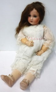 Early 1900s Large French SFBJ 13 Paris - Bisque Headed Doll with jointed Compos