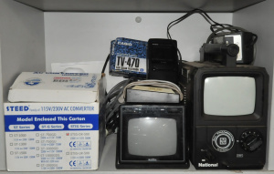 Lot of Vintage Electronic Items & Portable Televisons incl Casio Color LCD P
