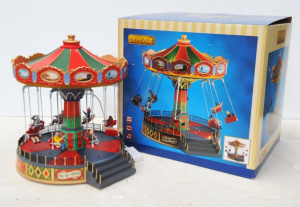 Original Boxed Lemax Sights & Sounds The Sky Swing from the Carnival Series