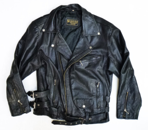 Lot 11 - Vintage Men's 'Lederman' Branded Leather Jacket - Marlon Brando Style w