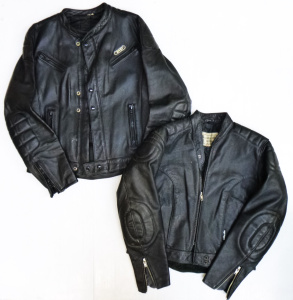 Lot 19 - 2 x Vintage Men's Leather Motorcycle Jackets - incl Rivet (Size 16) &am