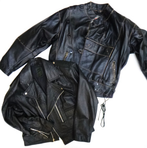Lot 21 - 2 x Men's Leather Jackets - incl MIR Motorcycle Jacket & Other, bot