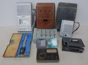 Lot 26 - Box Lot Mixed Vintage Items - incl Digital Micrometer, Old Phone Parts,