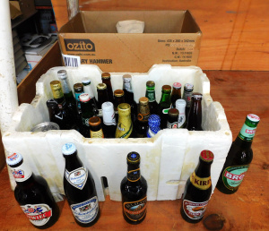 Lot 29 - 2 Boxes of World Boutique Beer & Ale Bottles inc Kirin Beer, Belhav