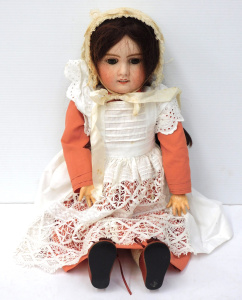 Lot 115 - Early 1900s French Bisque Headed Doll - Verlingue with Anchor mark &am
