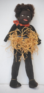 Lot 124 - 1920 - 30s Italian Lenci Style Doll - padded felt head with padded ve