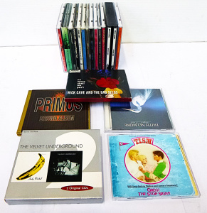 Lot 125 - Group Lot of CDs, CD singles & Box Sets inc Primus, Nick Cave and
