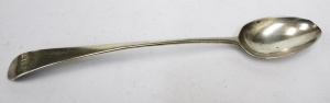 Lot 148 - Large Sterling Silver Serving Spoon, monogram to handle, hallmarked L
