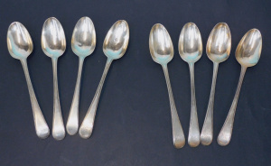 Lot 154 - c1897 London Hallmarked Sterling Silver Flatware - Set of 8 Tablespoon