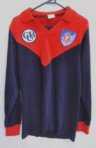 Lot 13 - Vintage Central Demons Long Sleeve Jersey w No 2 to Back