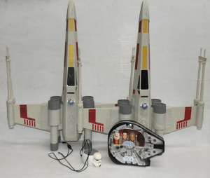 Lot 57 - Lot of Star Wars Items incl 2 x Large Plastic X-Wings, Star Wars Pez Di