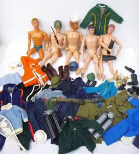 Lot 116 - Box lot - Heaps vintage GI JOE & Action Man 12 inch Dolls & Ac
